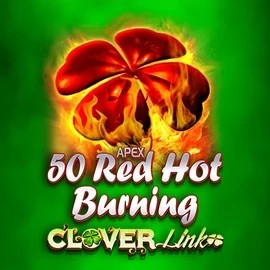 Slots logo of 50 Red Hot Burning Clover Links from Novomatic at LuckyVibe Casino
