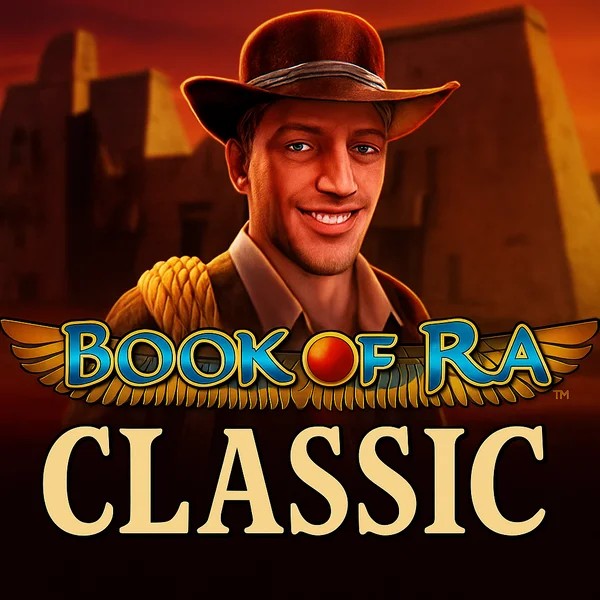 Book of Ra Classic slot visual from Novomatic available on luckyvibes.de