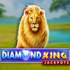 Diamond King Jackpots logo by SpinPlay Games at LuckyVibe Casino