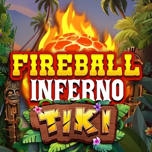 Fireball Inferno Tiki casino game by NetEnt – featured logo at LuckyVibe Casino