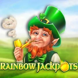 Rainbow Jackpots game by Red Tiger Gaming – logo hosted on LuckyVibe Casino