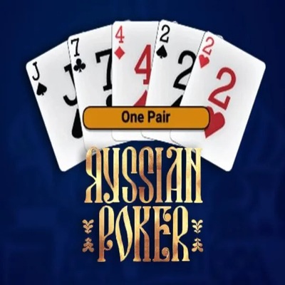 Russian Poker logo by OneTouch Games at LuckyVibe Casino