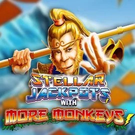 Jackpots logo of Stellar Jackpots with More Monkeys from Lightning Box Game at LuckyVibe Casino