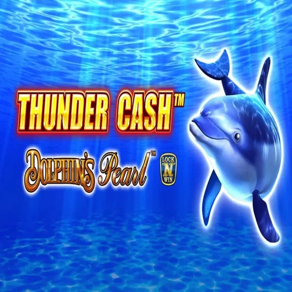 Thunder Cash Dolphins Pearl online game logo by Novomatic on luckyvibes.de